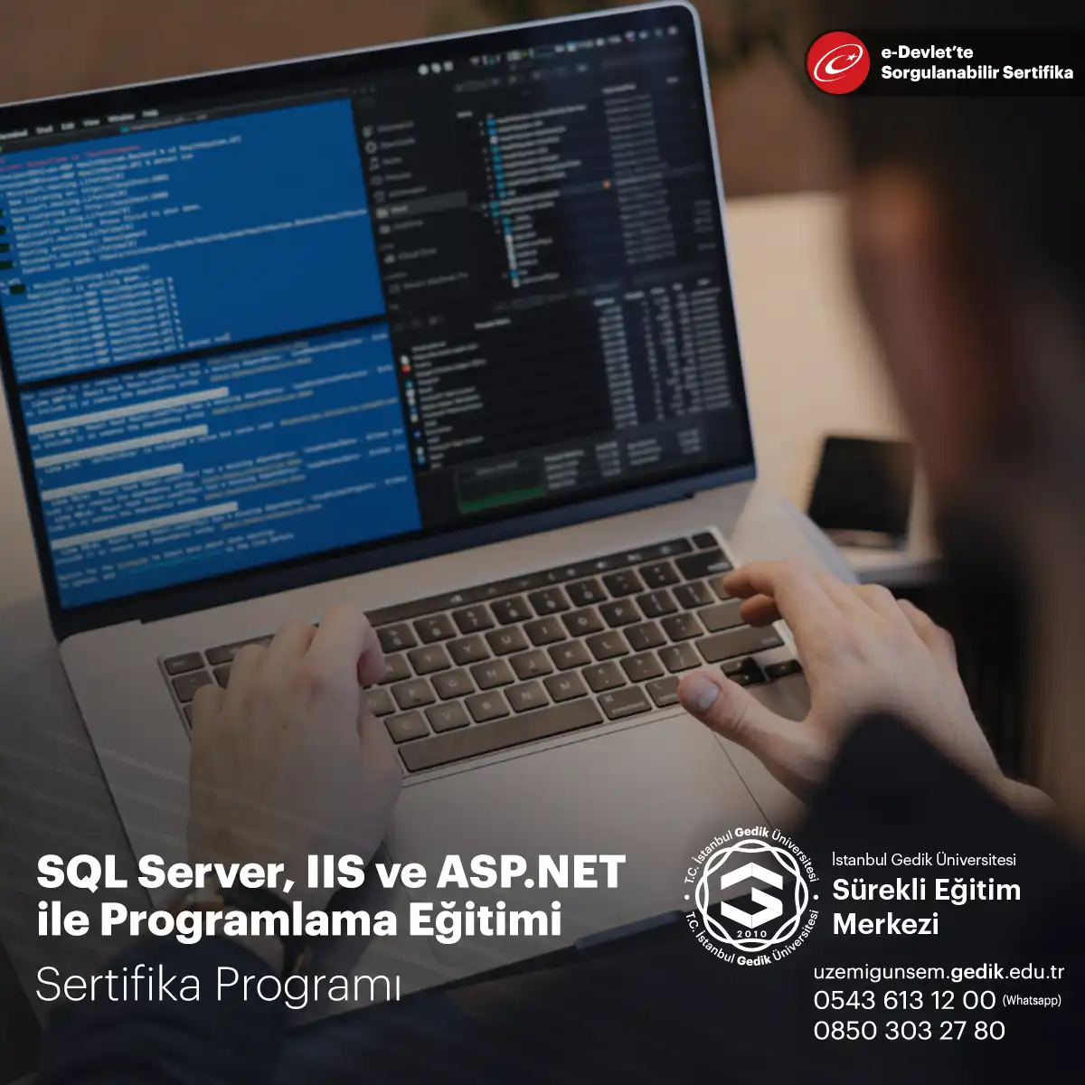 SQL Server, IIS ve ASP.NET ile Programlama Eğitimi Sertifika Programı